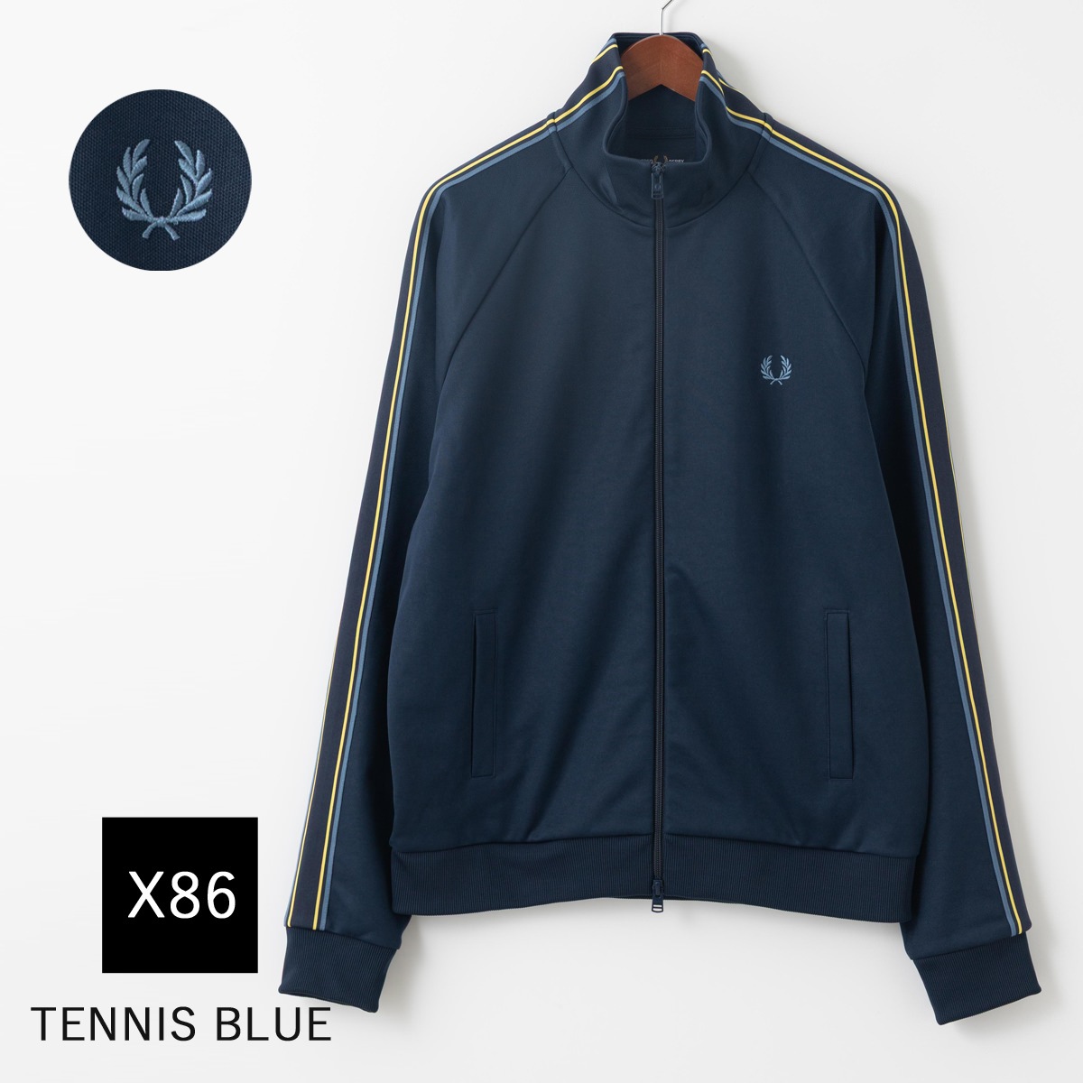 Fred Perry �ե�åɥڥ꡼ �ȥ�å����㥱�å� ���㡼��  �饤�� ���åץ��롼 ��˥��å���