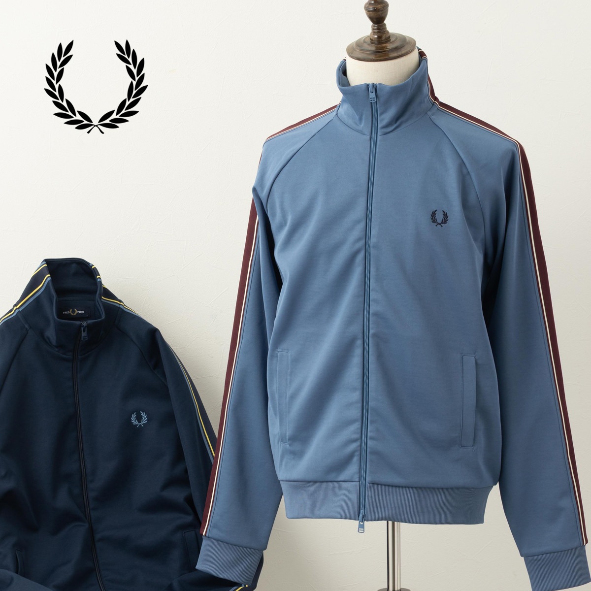 Fred Perry �ե�åɥڥ꡼ �ȥ�å����㥱�å� ���㡼��  �饤�� ���åץ��롼 ��˥��å���