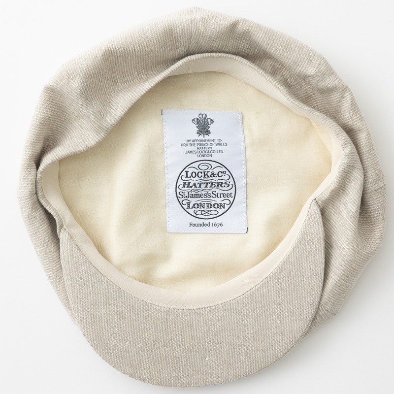 James Lock �������ॹ���å� ���㥹���å� MUIRFIELD �ߥ奢�ե������ �٥������ܡ�������å� ��ͥ� BEIGE STRIPE �١����� ���ȥ饤��