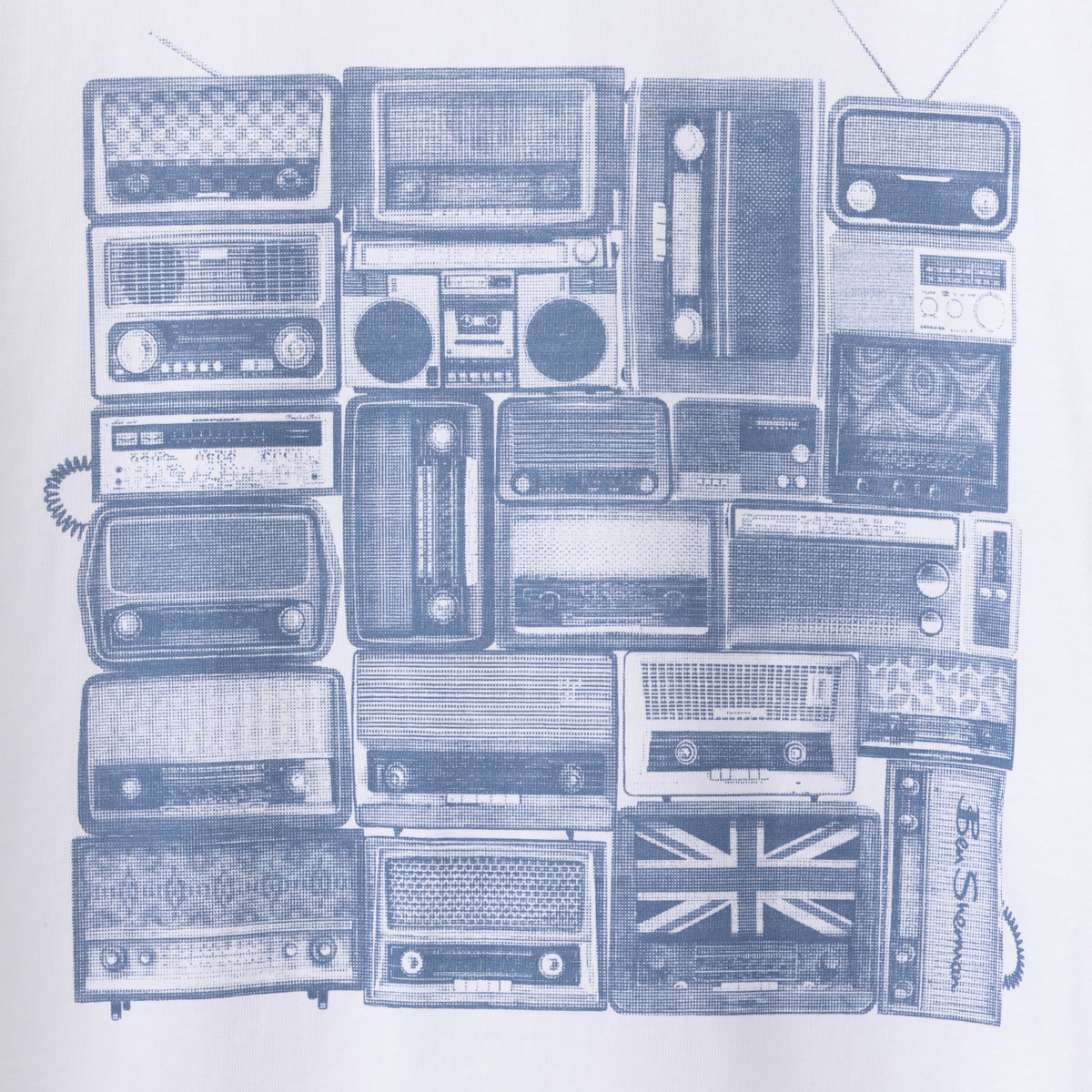 Ben Sherman �٥󥷥㡼�ޥ� ����ե��å� �ץ��� T����� Ⱦµ �ۥ磻�� �饸�������å� �饸�� �������˥å����åȥ� ����ץ� �ץ��� �쥮��顼�ե��å�