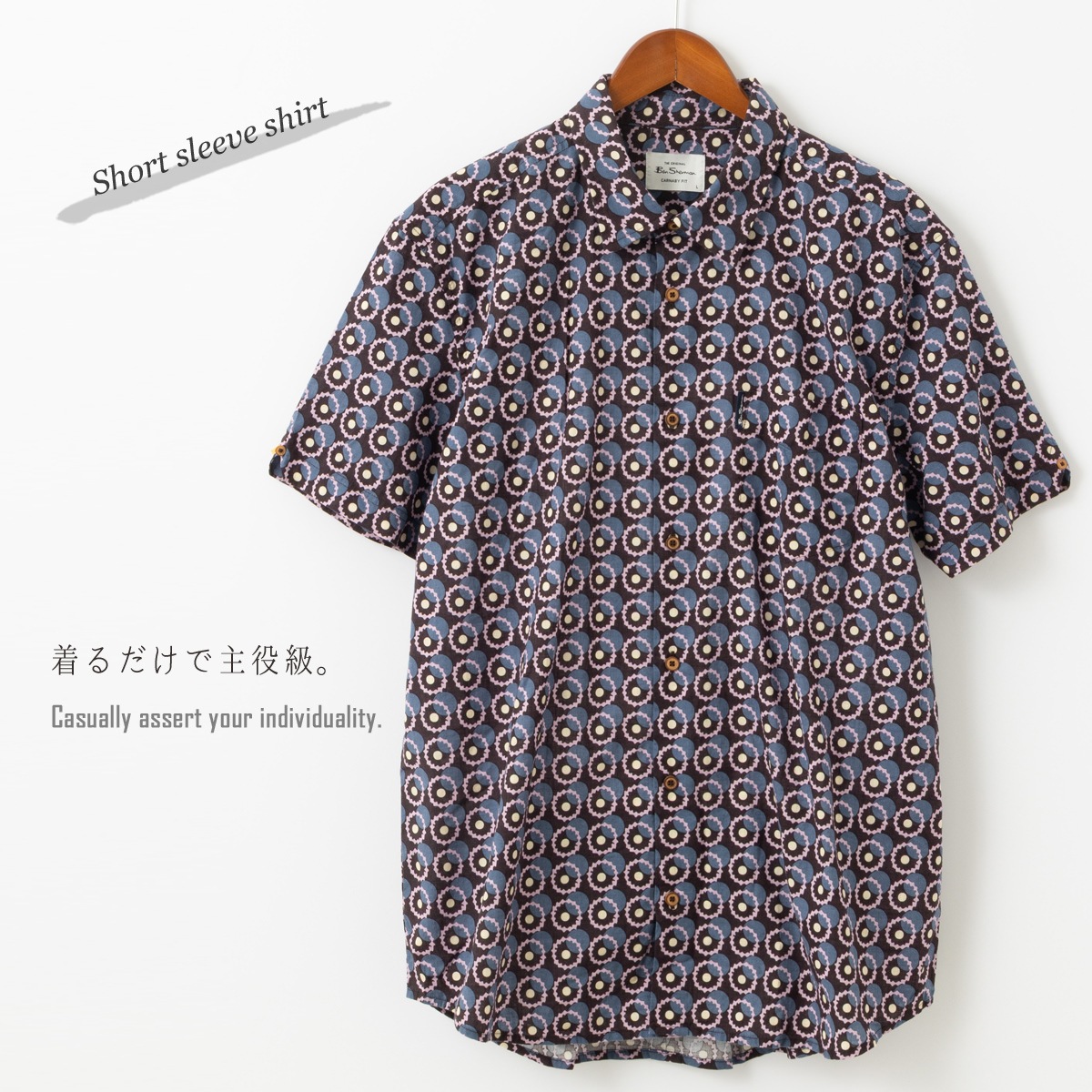 Ben Sherman �٥󥷥㡼�ޥ� Ⱦµ����� �����ץ��� �����ҡ� CARNABY FIT ���åȥ� ��˥��å���