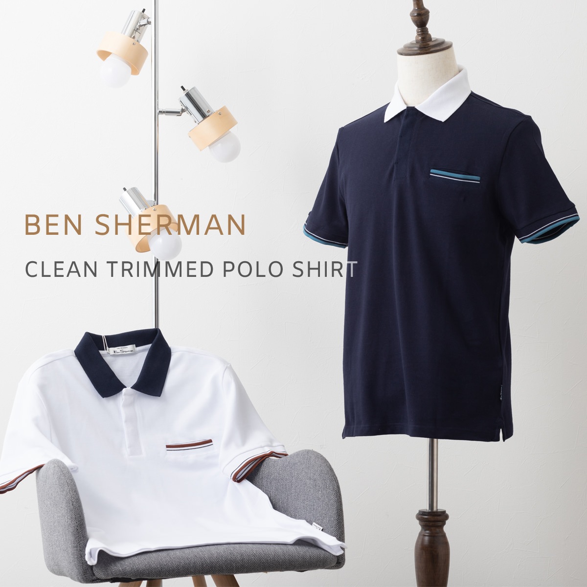 ݥ Ⱦµ˥åȥݥ 2 ޥ ۥ磻 Ω ƥåץ饤 쥮顼եå Ben Sherman ٥󥷥㡼ޥ