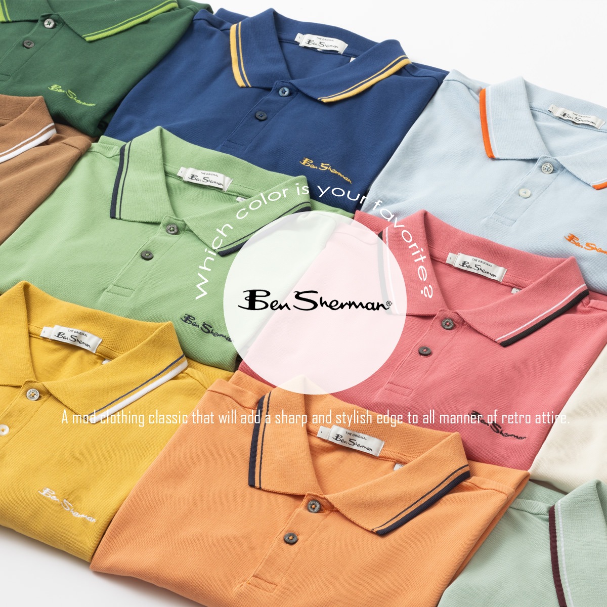 Ben Sherman �٥󥷥㡼�ޥ� Ⱦµ�ݥ������ �����ͥ��㡼�ݥ� �ݥ� ����� �ԥ� �����ܥ꡼ �֥롼 �磻���å� �������� �ͥ��ӡ� �������˥å����åȥ� �쥮��顼�ե��å�