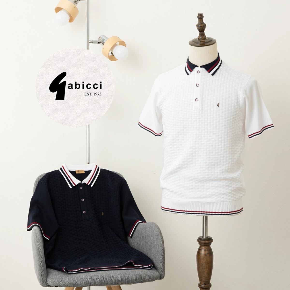 Gabicci ���ӥå� Ⱦµ�ݥ������ ��åե�˥å� �ƥ��åץ饤�� �ͥ��ӡ� �ۥ磻��
