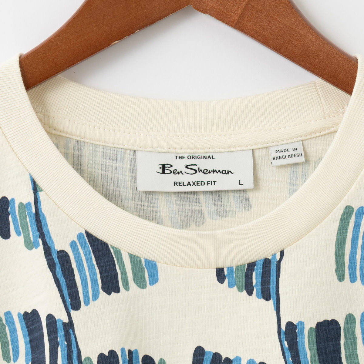 Ben Sherman �٥󥷥㡼�ޥ� T����� �ե�å�������� Ⱦµ ���Ρ��ۥ磻�� ���å����ե��å� ���åȥ� ���롼�ͥå� ��˥��å���