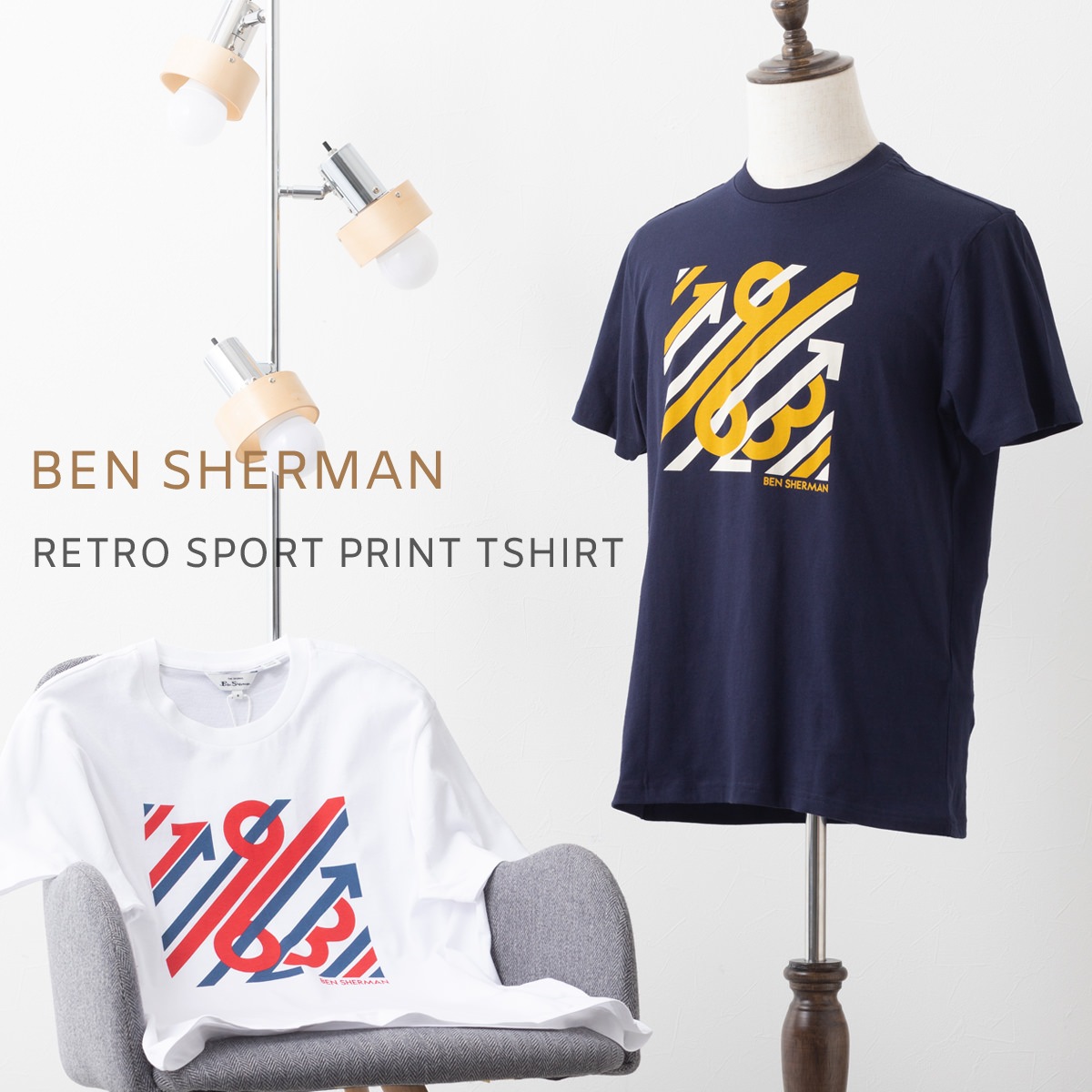 ベンシャーマン Ben Sherman ,ポロシャツ Tシャツ | Tシャツ 2色 