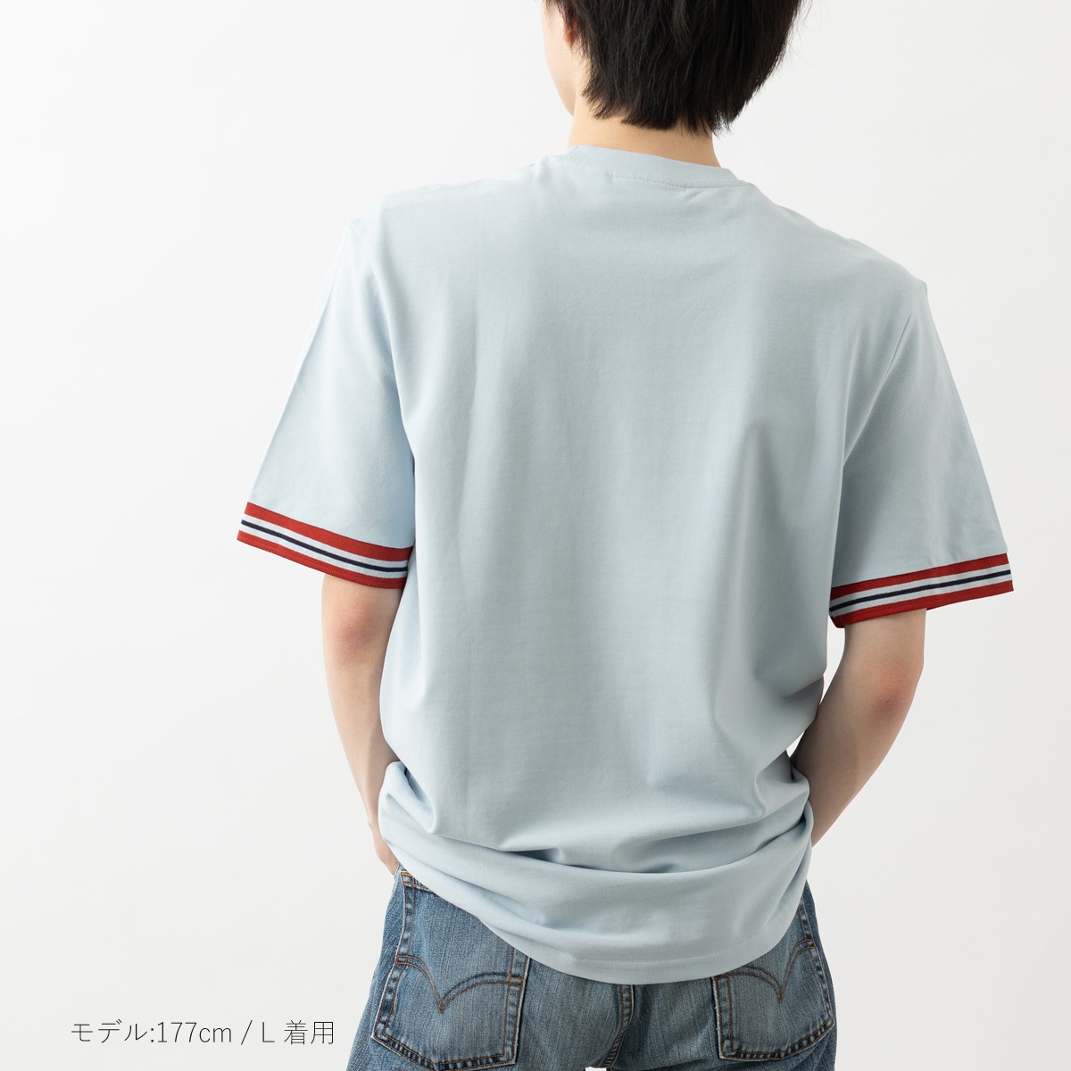 Ben Sherman �٥󥷥㡼�ޥ� ���åȥ�ԥ� T����� �ƥ��åץ饤�� �������ͥ��ӡ� �ѥ������֥롼 ���Ρ��ۥ磻�� ���å����ե��å� ��˥��å���