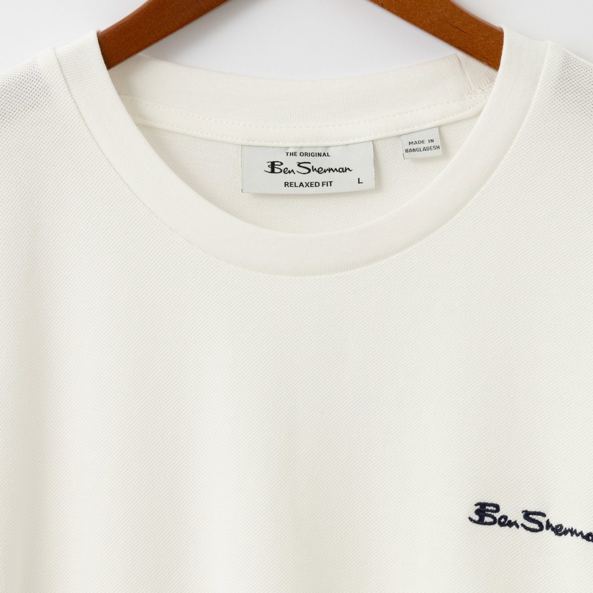 Ben Sherman �٥󥷥㡼�ޥ� ���åȥ�ԥ� T����� �ƥ��åץ饤�� �������ͥ��ӡ� �ѥ������֥롼 ���Ρ��ۥ磻�� ���å����ե��å� ��˥��å���