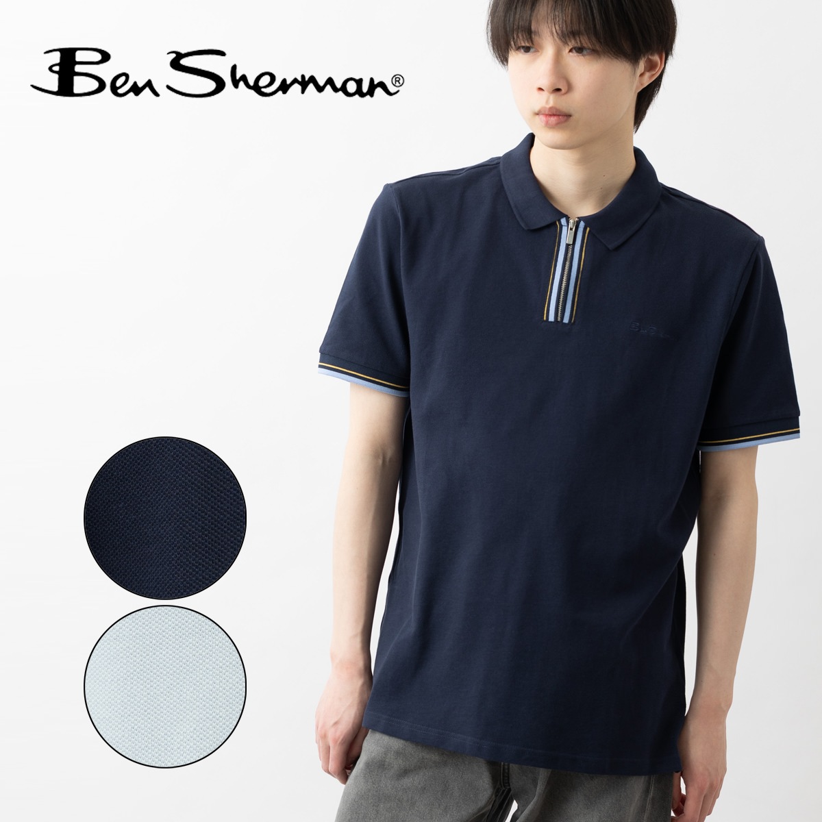 Ben Sherman �٥󥷥㡼�ޥ� ���åץͥå��ݥ������ �쥮��顼�ե��å� ��˥��å��� ���ե� �������ͥ��ӡ� �ѥ������֥롼 