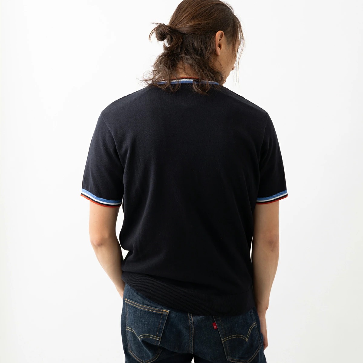 Gabicci ��� ���롼�ͥå��˥å� Ⱦµ �˥åȥݥ� ���ӥå� ���ȥ饤�� �ƥ��åץ饤�� �˥å� �ͥ��ӡ� ������ �ۥ磻��