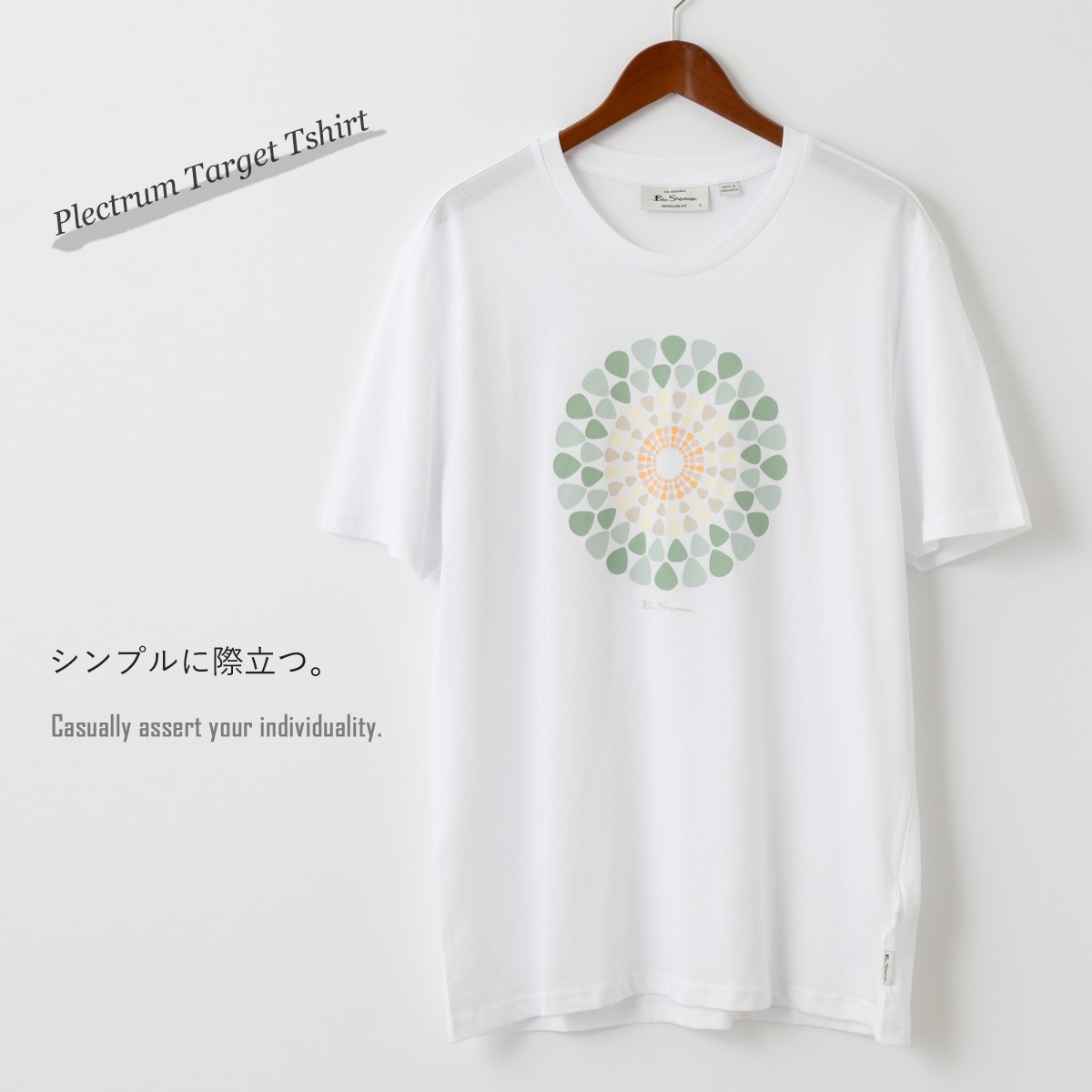 Ben Sherman �٥󥷥㡼�ޥ� T����� ���åȥ� �������åȥޡ��� �������ͥ��ӡ� �ۥ磻�� �쥮��顼�ե��å� ��˥��å���