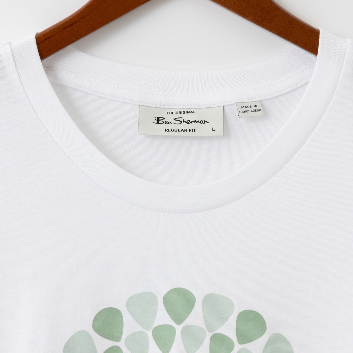 Ben Sherman �٥󥷥㡼�ޥ� T����� ���åȥ� �������åȥޡ��� �������ͥ��ӡ� �ۥ磻�� �쥮��顼�ե��å� ��˥��å���