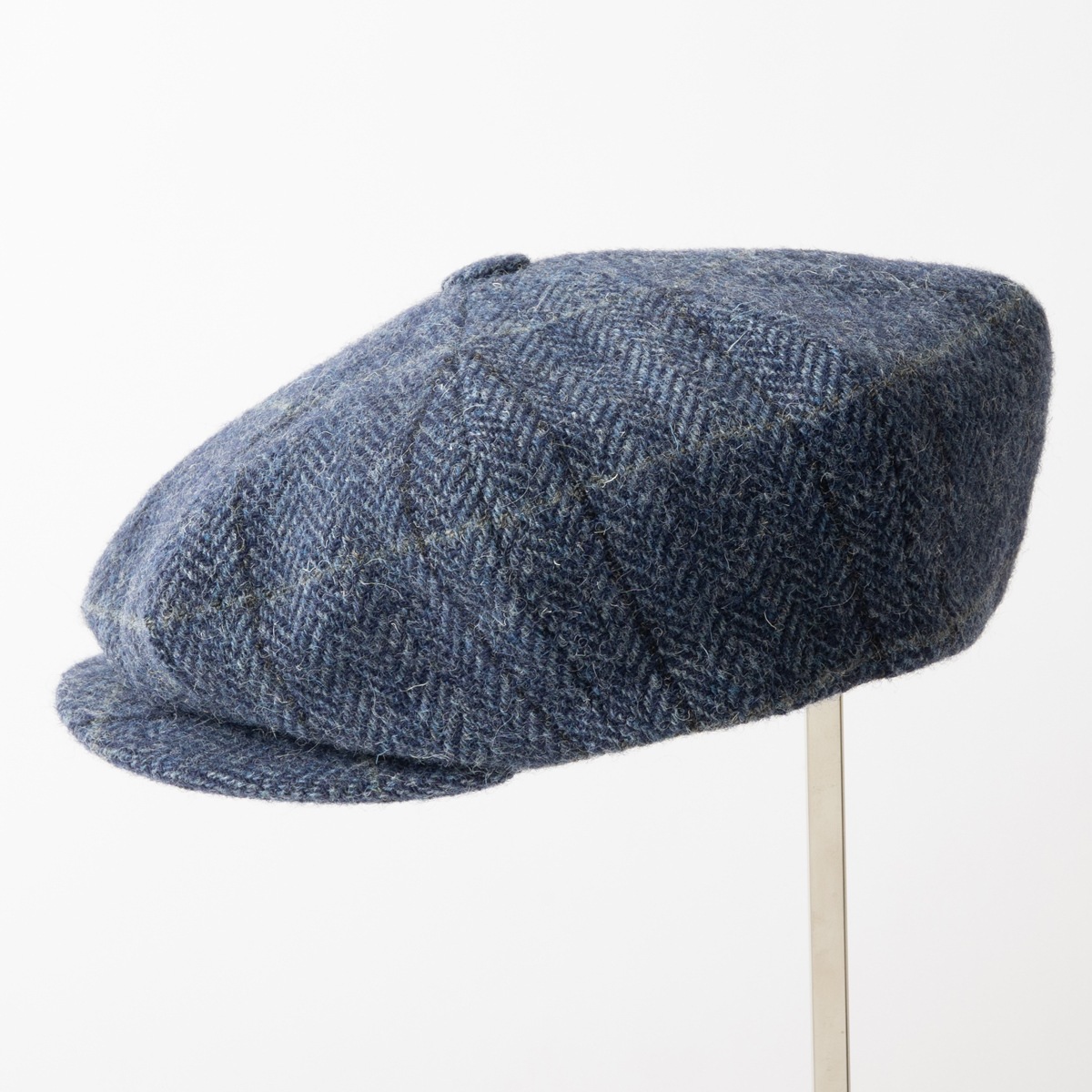 James Lock ॹå 㥹å SANDWICH ٥ܡå  BLUE HERRINGBONE WINDOWPANE ֥롼 إܡ ɥڥ