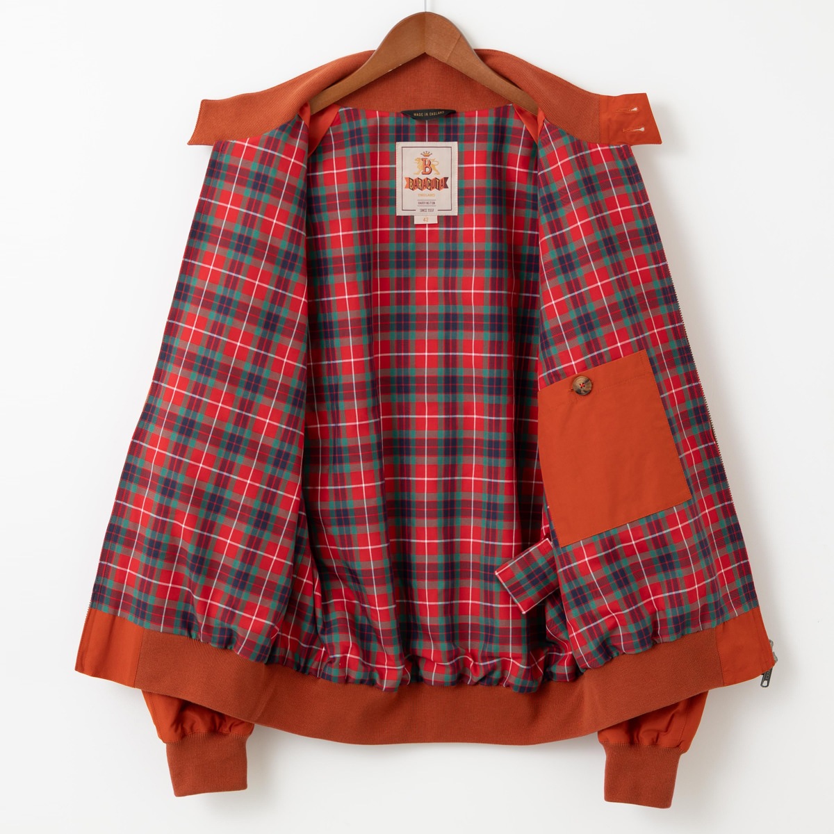�Х饯���� Baracuta G9 ���ꥸ�ʥ� �ϥ��ȥ󥸥㥱�å� ���� �����󥰥ȥå� �ե쥤�� �ѹ���