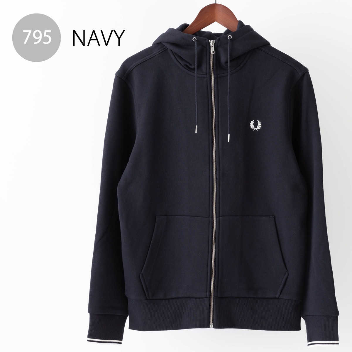 �ե�åɥڥ꡼ Fred Perry �ѡ����� ��� 4�� �֥�å� �ͥ��ӡ� �ߥ꥿�꡼���꡼�� ������� �ϥ��ͥå� ���åץ��롼�������åȥա��ǥ��� ��������Ź