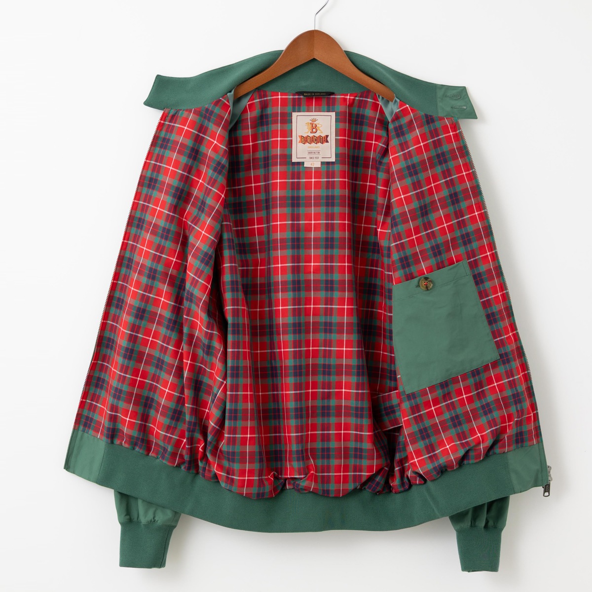 �Х饯���� Baracuta G9 ���ꥸ�ʥ� �ϥ��ȥ󥸥㥱�å� ���� �����󥰥ȥå� �٥���֥롼 �ѹ���