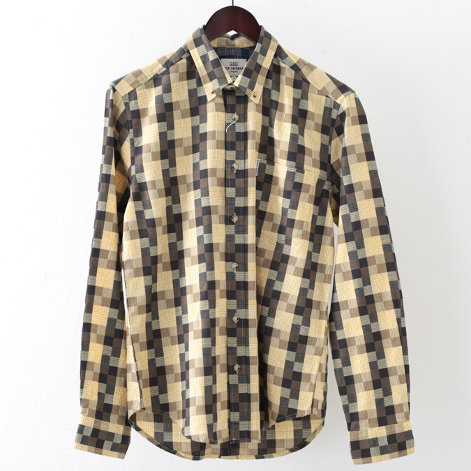 すべての商品 長袖シャツ チェック テクスチャード 2色 タン ネイビー Ben Sherman ベンシャーマン