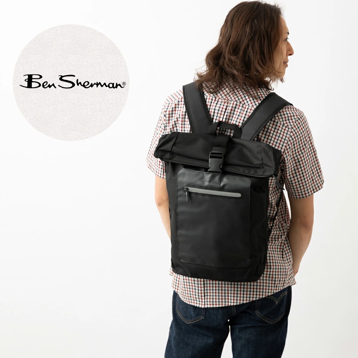 �٥󥷥㡼�ޥ� Ben Sherman ������ȥåץХå� �Хå��ѥå� �֥�å�