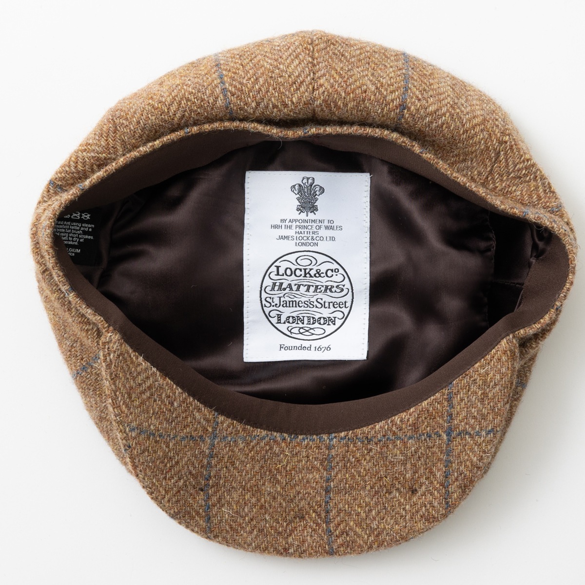 James Lock ॹå 㥹å TREMELO ȥ ٥ܡå  TAN HERRINGBONE WINDOWPANE  إܡ ɥڥ