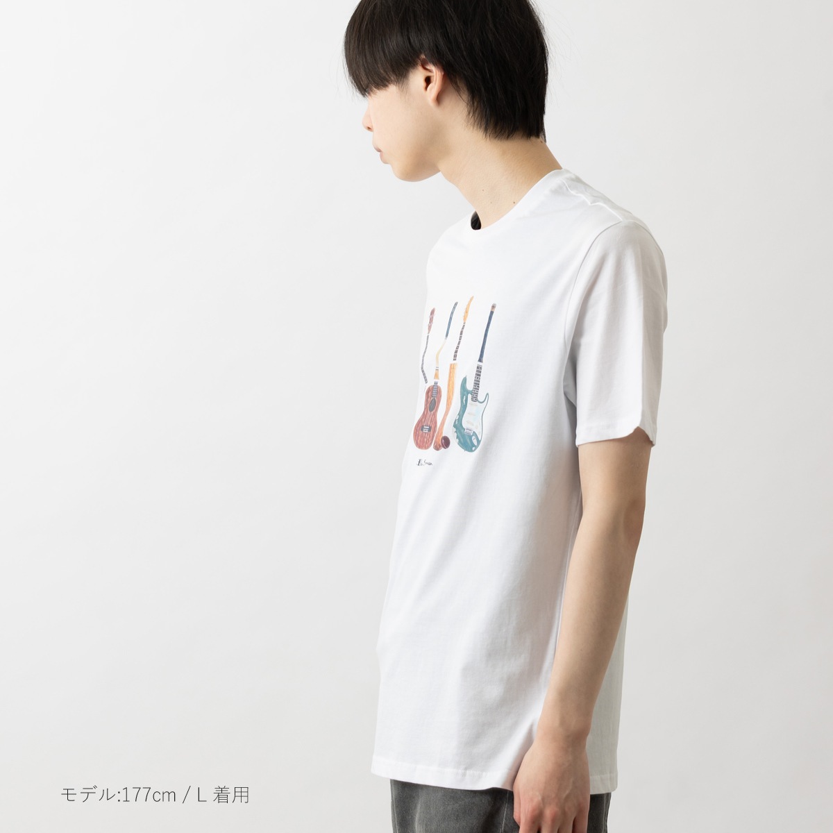 Ben Sherman �٥󥷥㡼�ޥ� T����� ���åȥ� ������ �ۥ磻�� �쥮��顼�ե��å� ���롼�ͥå� ��˥��å���