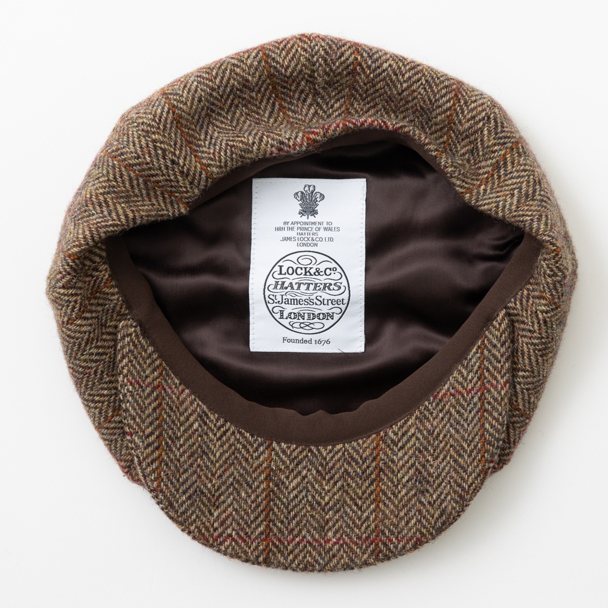 James Lock �������ॹ���å� ���㥹���å� SANDWICH �٥������ܡ�������å� ������ BROWN HERRINGBONE WINDOWPANE �֥饦�� �إ��ܡ��� ������ɥ��ڥ�