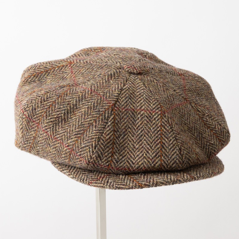 James Lock �������ॹ���å� ���㥹���å� SANDWICH �٥������ܡ�������å� ������ BROWN HERRINGBONE WINDOWPANE �֥饦�� �إ��ܡ��� ������ɥ��ڥ�