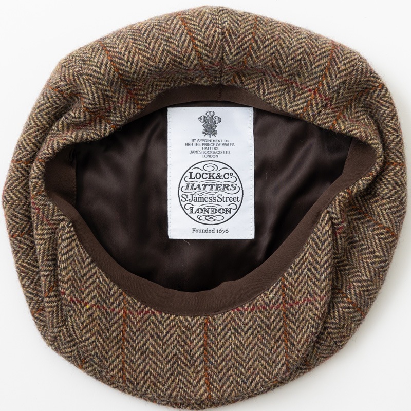 James Lock �������ॹ���å� ���㥹���å� MUIRFIELD �ߥ奢�ե������ �٥������ܡ�������å� ������ BROWN HERRINGBONE WINDOWPANE �֥饦�� �إ��ܡ��� ������ɥ��ڥ�