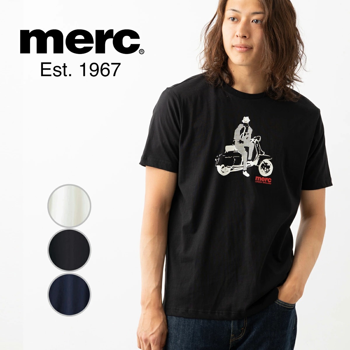 ��륯����ɥ� T����� �饤�����ץ��� Ⱦµ Merc London �֥�å� �ͥ��ӡ� ���եۥ磻��