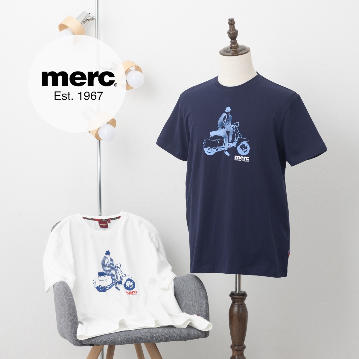 ��륯����ɥ� T����� �饤�����ץ��� Ⱦµ Merc London �֥�å� �ͥ��ӡ� ���եۥ磻��