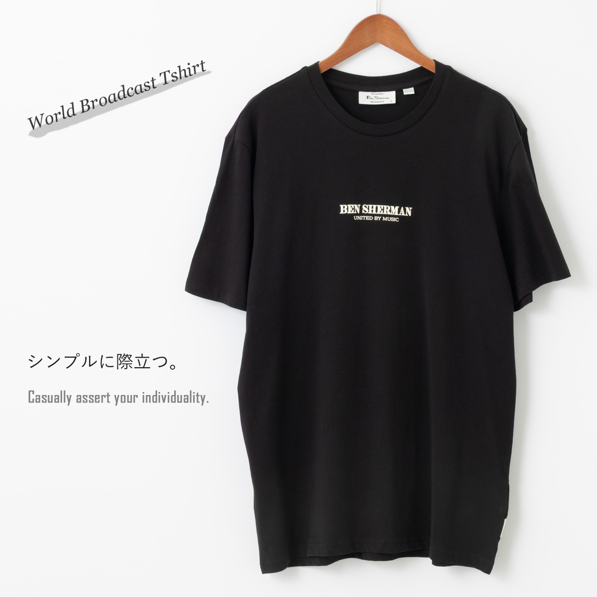 Ben Sherman �٥󥷥㡼�ޥ� T����� �Хå��ץ��� �֥�å� ���å����ե��å� ��˥��å���