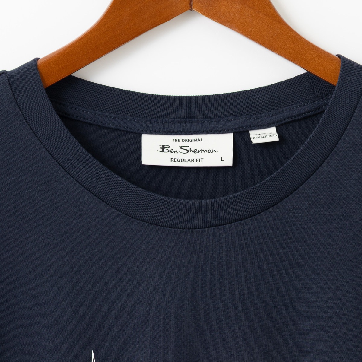Ben Sherman �٥󥷥㡼�ޥ� T����� �����åȥ����å� �������ͥ��ӡ� �쥮��顼�ե��å� ��˥��å���