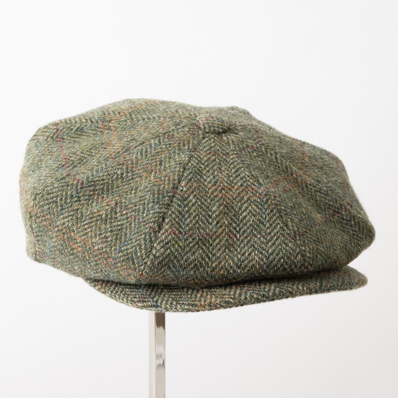 James Lock �������ॹ���å� ���㥹���å� SANDWICH �٥������ܡ�������å� ������ GREEN HERRINGBONE WINDOWPANE ���꡼�� �إ��ܡ��� ������ɥ��ڥ�