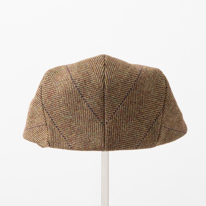 美品JamesLock ドネガルツイード8枚はぎキャスケットイギリス王室御用達 イギリス王室御用達 Lock&Co.Hatters(ジェームスロック