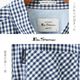 �٥󥷥㡼�ޥ� Ben Sherman Ĺµ����� ���󥬥�����å� �����å� �������֥롼 MOD FIT �ܥ�������� �������˥å�