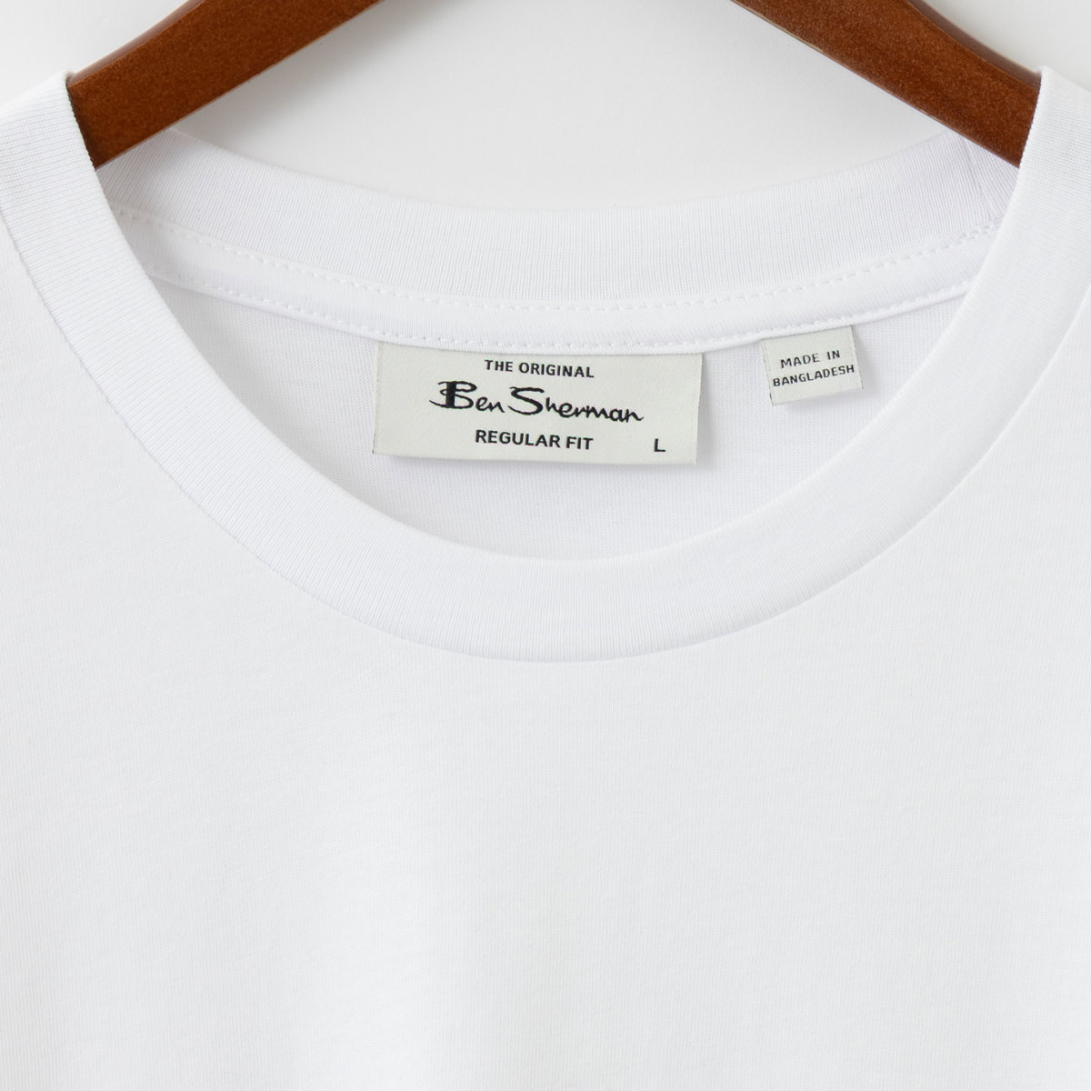 Ben Sherman �٥󥷥㡼�ޥ� T����� ���������� �ۥ磻�� �쥮��顼�ե��å� ��˥��å���