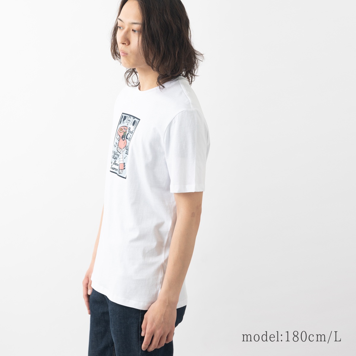 Ben Sherman �٥󥷥㡼�ޥ� T����� �ץ��� ������ �ܡ��� ����饯���� �������˥å����åȥ� Ⱦµ �쥮��顼�ե��å� �ۥ磻��