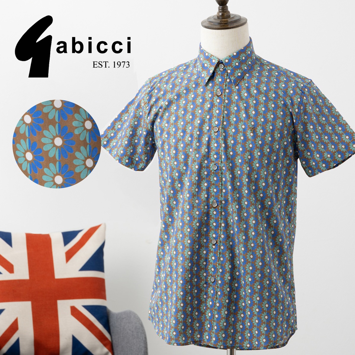 Gabicci ��� Ⱦµ����� ���ӥå� �ե������ץ���  ���� �١����� �֥饦�� �֥롼 ���꡼��