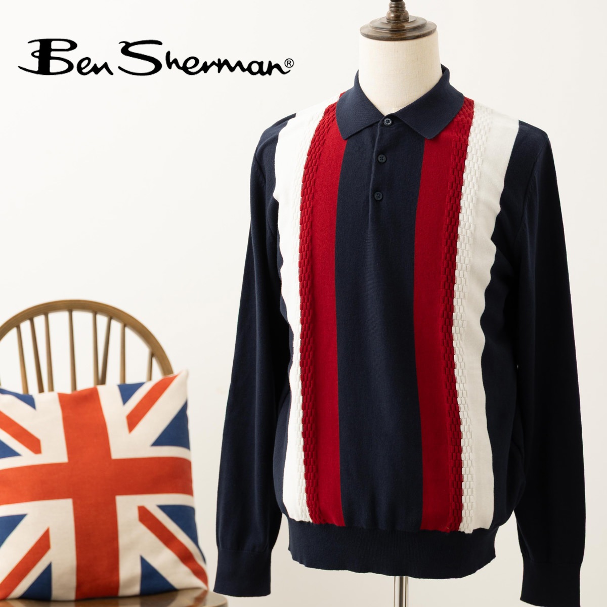 Ben Sherman �٥󥷥㡼�ޥ� Ĺµ�˥åȥݥ� �ݥ������ �������ͥ��ӡ� �С��ƥ����륹�ȥ饤�� �������˥å����åȥ�