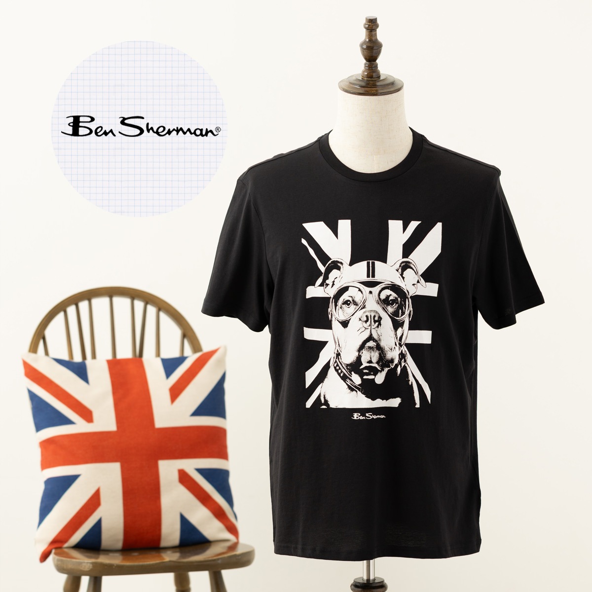Ben Sherman �٥󥷥㡼�ޥ� T����� �֥�ɥå� �֥�å� �쥮��顼�ե��å� ��˥��å���