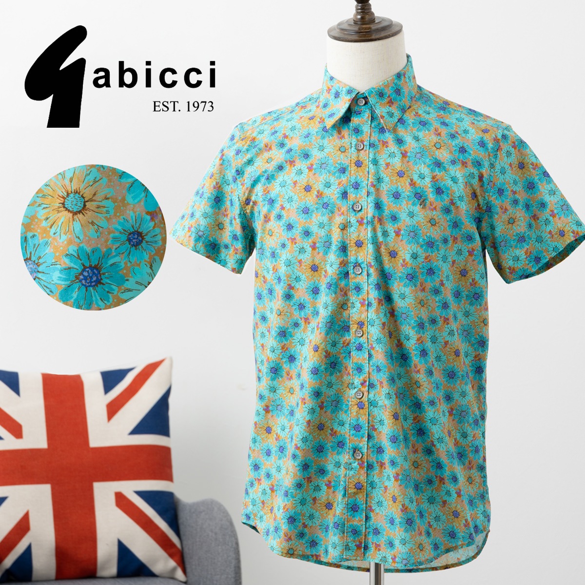 Gabicci ��� Ⱦµ����� ���ӥå� �ե������ץ���  ���� �١����� �֥饦�� �饤�ȥ֥롼 �֥롼