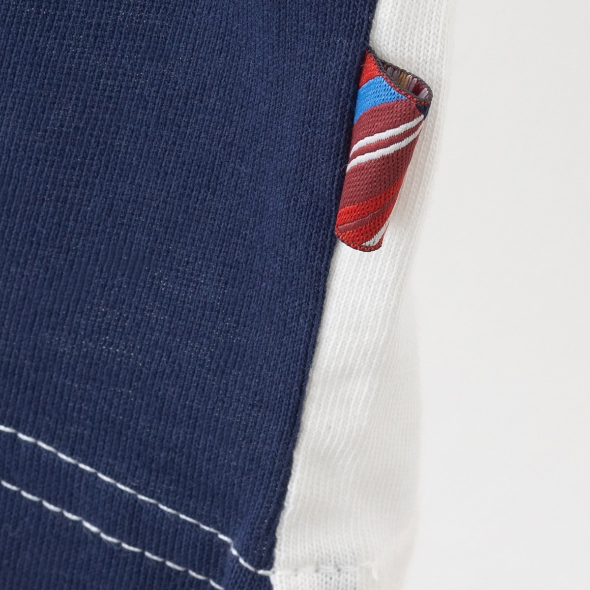 THOM BROWNE ストライプディテール ポロシャツ THOM BROWNE ストライプ