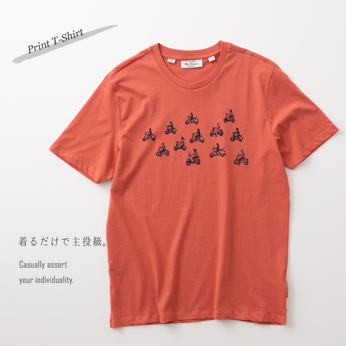 Ben Sherman �٥󥷥㡼�ޥ� T����� �ץ��� ���������� �饤�ɥ����� �������˥å����åȥ� Ⱦµ �쥮��顼�ե��å� ���꡼��