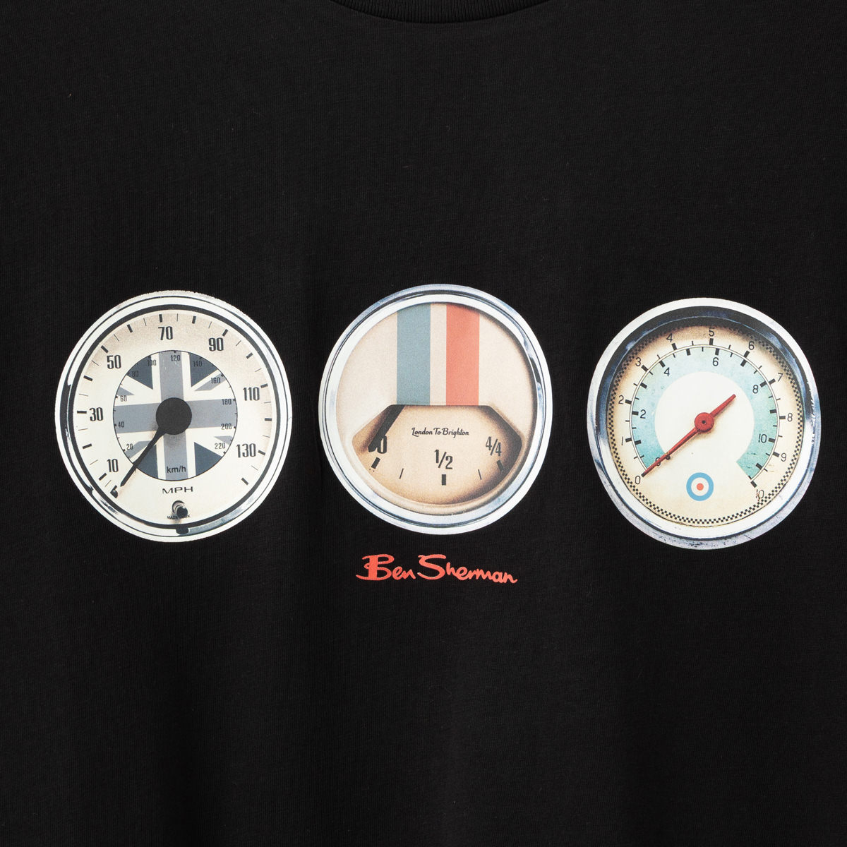 Ben Sherman �٥󥷥㡼�ޥ� T����� ���ԡ��ɥ᡼���� �֥�å� �쥮��顼�ե��å� ��˥��å���