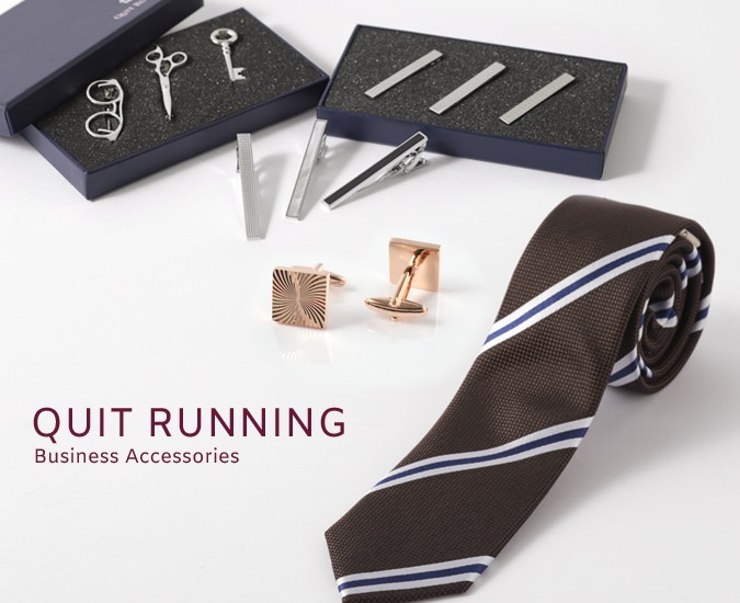 クイトランニング Quit Running,タイピン タイクリップ Quit Running | 英国ブランドQuit Running ネクタイピン  メガネ 3点セット ステンレス タイクリップ タイバー クイトランニング メンズショートシルバータイクリップセット子供用タイクリップブラックタイクリップビジネスの組み合わせ
