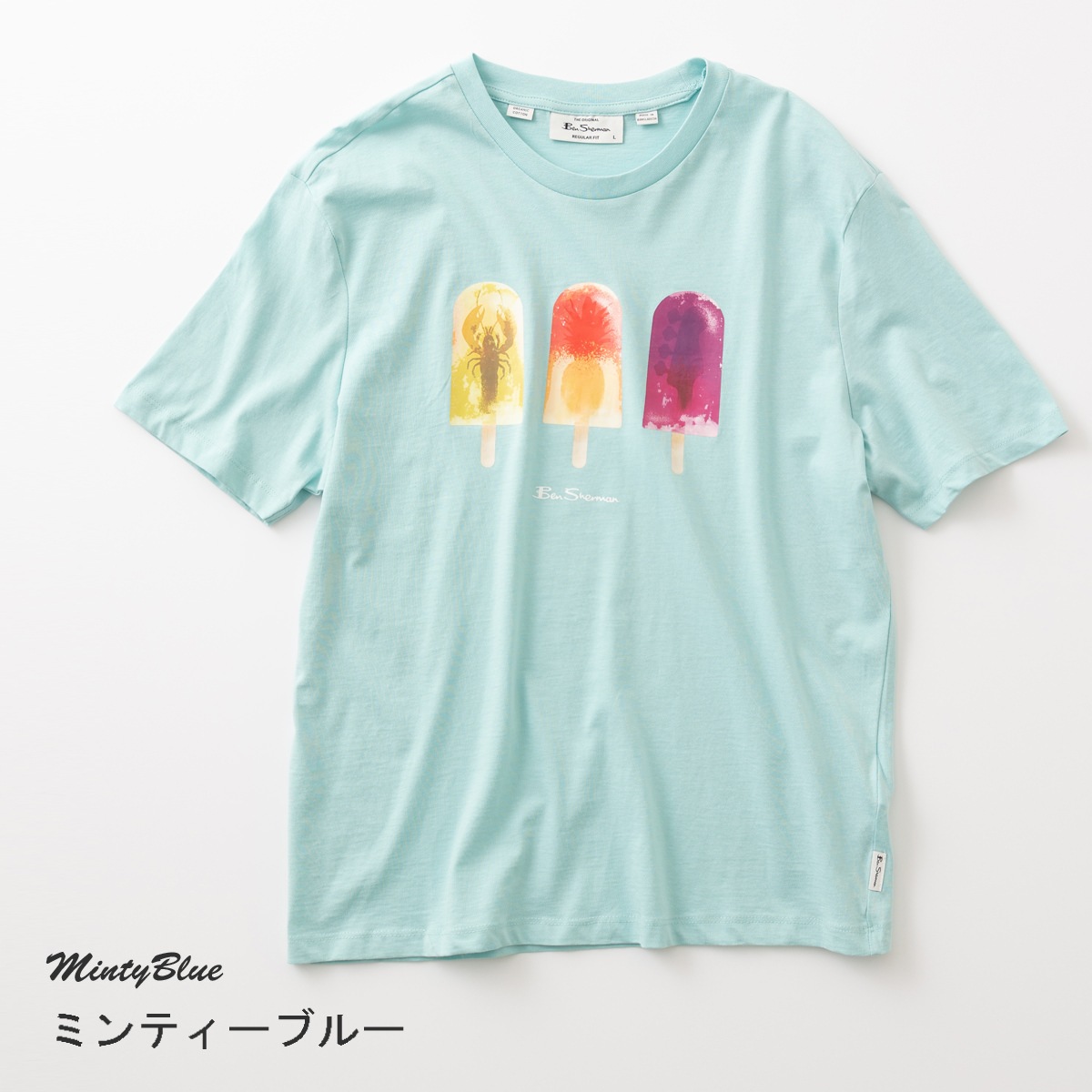 Ben Sherman �٥󥷥㡼�ޥ� T����� �ץ��� �����������ǥ��� ������ �����꡼������ �������˥å����åȥ� Ⱦµ �쥮��顼�ե��å� �������ͥ��ӡ� �ߥ�ƥ��֥롼