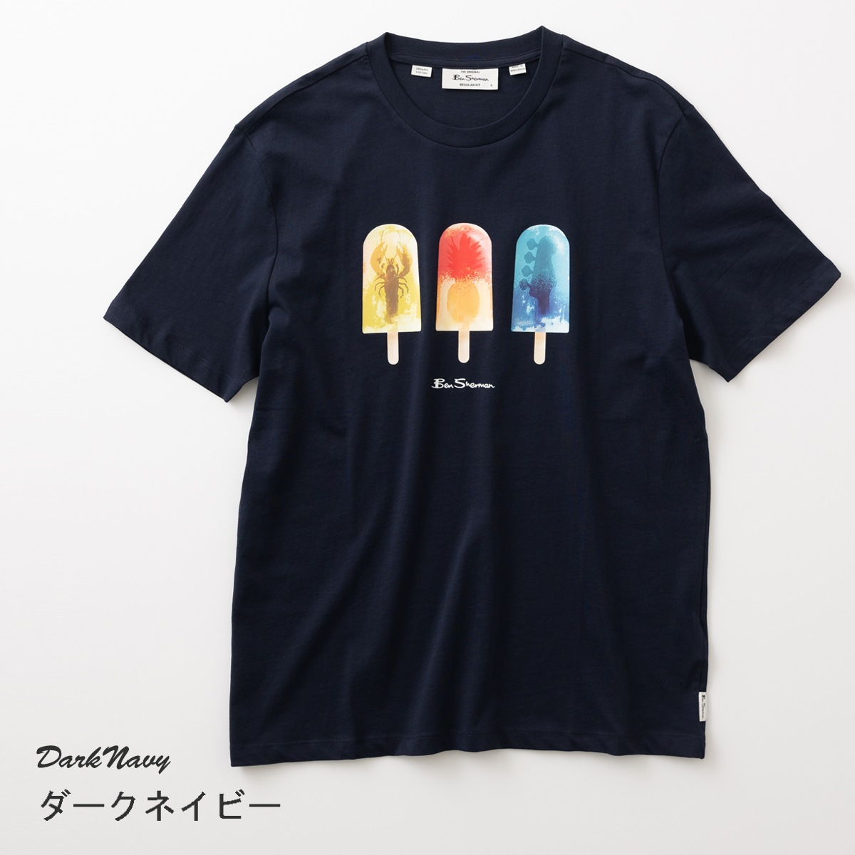 Ben Sherman �٥󥷥㡼�ޥ� T����� �ץ��� �����������ǥ��� ������ �����꡼������ �������˥å����åȥ� Ⱦµ �쥮��顼�ե��å� �������ͥ��ӡ� �ߥ�ƥ��֥롼