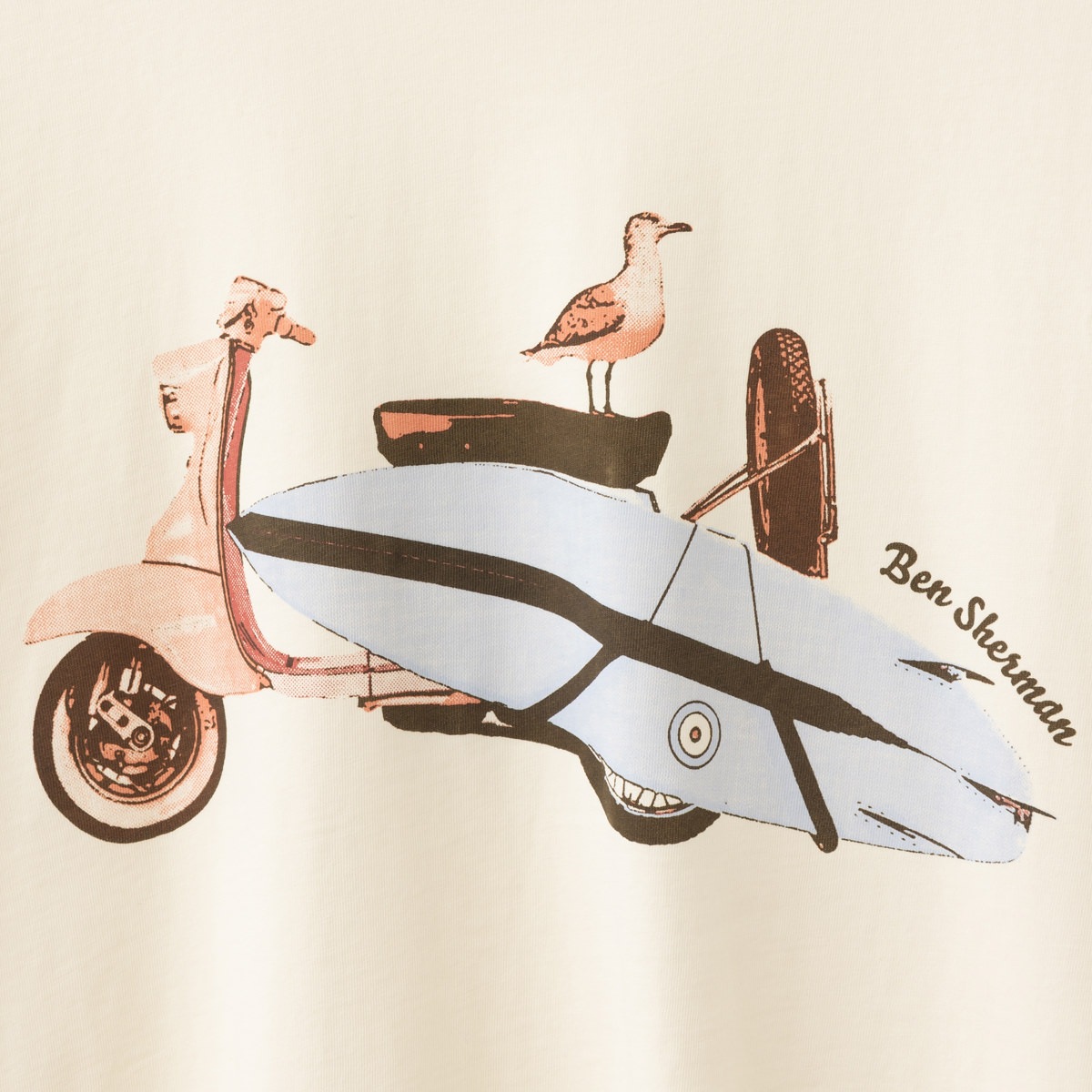 Ben Sherman �٥󥷥㡼�ޥ� T����� �ץ��� ���������� �����եܡ��� �������˥å����åȥ� Ⱦµ �쥮��顼�ե��å� �����ܥ꡼