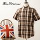 Ben Sherman �٥󥷥㡼�ޥ� Ⱦµ����� �֥��å� �����å��� �������֥饦�� �ܥ�������� MOD FIT �������˥å����åȥ�