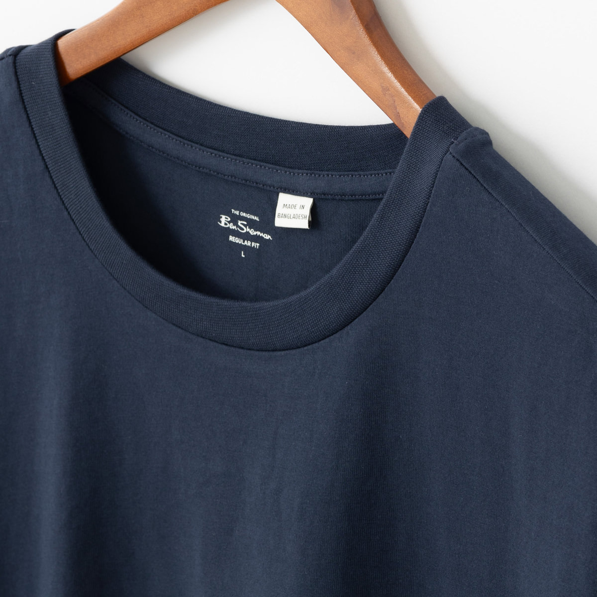 Ben Sherman �٥󥷥㡼�ޥ� T����� �֥�å� �������ͥ��ӡ� �ۥ磻�� �쥮��顼�ե��å� ��˥��å���