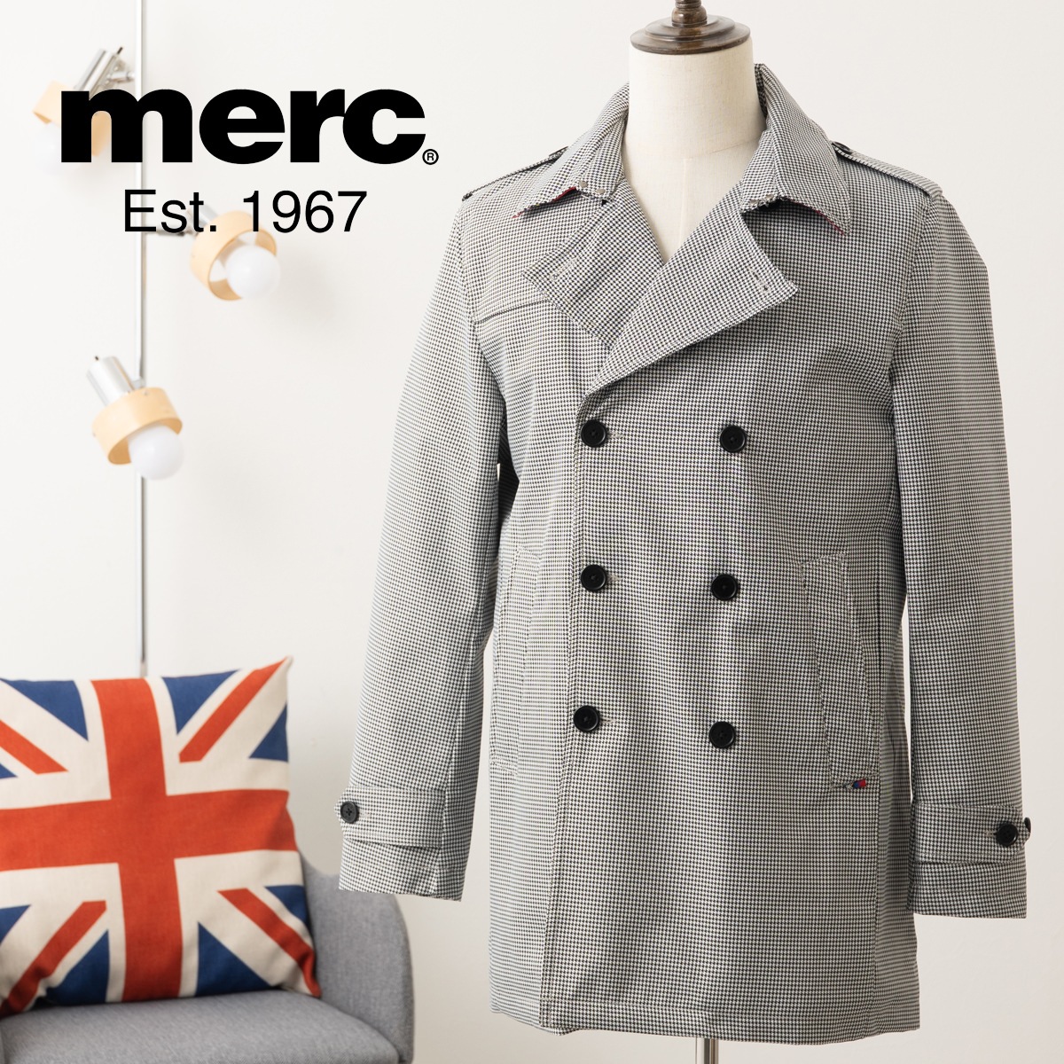 ��륯����ɥ� �ȥ��������� �ߥɥ�� ������ ���㥱�å� Merc London  �ɥå��ȥ����� ��Ļ�ʻ� �֥�å��ۥ磻�� �������� ��å��ե��å���� ���ե�